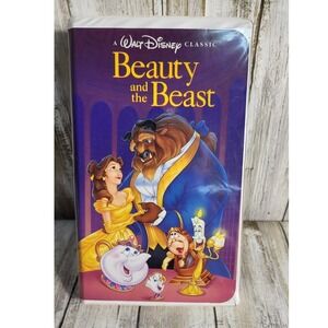A Walt Disney Classic Beauty and the Beast VHS Tape Clamshell Case